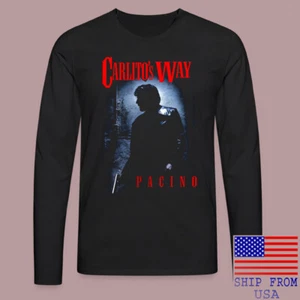 Carlito's Way Pacino Movie Black Long Sleeve T-Shirt Size S-2XL - Picture 1 of 1
