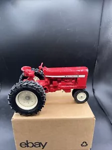 ERTL International Vintage Red Toy Tractor 351 w/ 18-4-34 Wheels  8.5" - Picture 1 of 11