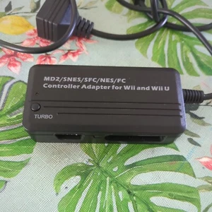 Nintendo Wii U - Smash Bros Gamecube Controller Adapter  Wii u / pc B142 - Picture 1 of 7