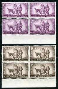 Ireland 1960 Refugee Year blocks of 4, Scott 173-174, Hib C67-C68, MNH - Picture 1 of 1