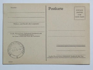 Alliierte Besetzung Behelfsganzsache P 698 I Hamburg Nienstedten *   - Picture 1 of 2