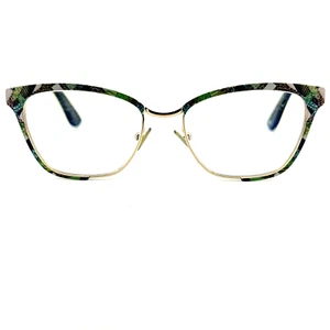 Mo Eyewear Spain MO UPPER 299M A 52-17-140 Gold/Zebra Eyeglasses Frame H13095 - Picture 1 of 7