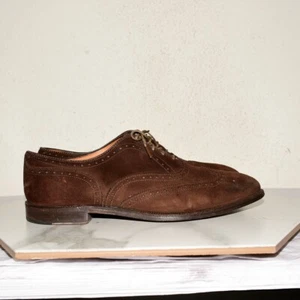 Alden 904 Suede Wing Tip Bal Hampton Men US 10 D - Picture 1 of 21