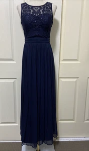 FOREVER NEW Ellie Beaded Lace Bodice Ink Navy Maxi Dress ~ Size 8 RRP$199.99 - Picture 1 of 14