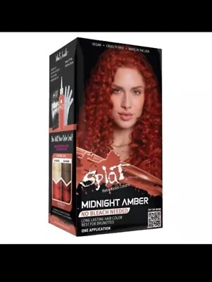 Tinte de cabello semipermanente Splat Midnight ámbar sin necesidad de blanqueador Foto 1 de 2