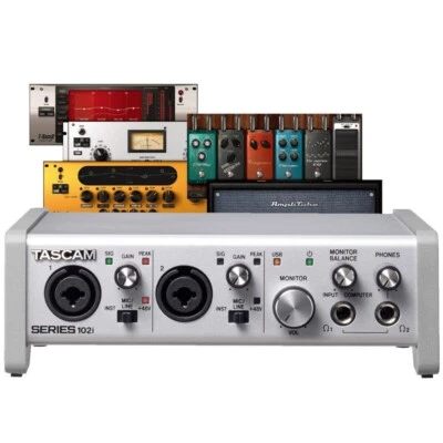 TASCAM SERIES 102i USB/Optical/MIDI 10x2 Digital Interface with FX & Software - Image 1 of 4