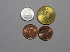 Lot of 4 Different South Korea Coins - 1969 to 2009 - Circulated & BU