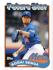 2023 KODAI SENGA TBT Throwback Thursday 1989 Topps Future Stars Set 33 METS