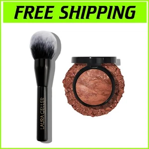 Natural Finish Baked Bronzer with Color Correction & Classic Application Brush - Picture 1 of 11