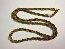 Vintage ITALIAN 9ct GOLD TWIST DESIGN 18 inch long NECKLACE by UNOAERRE - 7.6g!