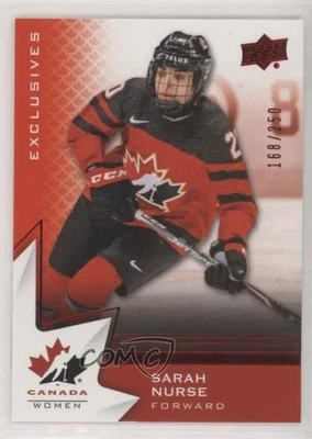 2020 Upper Deck Team Canada Juniors Women's WC Exclusives /250 Sarah Nurse #61 - Image 1 of 2