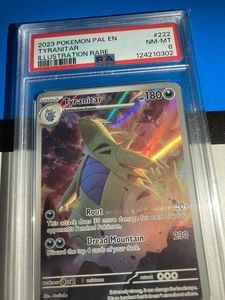 Tyranitar Illustration Rare 222/193 Paldea Evolved PSA NM-Mint 8 Pokemon Karte - Bild 1 von 3