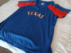 Fanatics Texas Rangers v neck Style Jersey Shirt Women’s Size 2XL Beautiful - Picture 1 of 9
