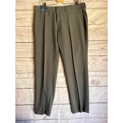 Pantalones de vestir plisados grises Reaction Kenneth Cole - Pantalones talla 34x29 Foto 1 de 4