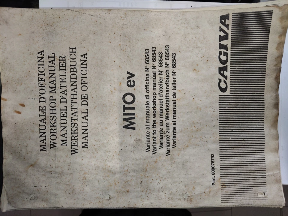 Manuale di officina Cagiva mito 125 - Immagine 1 di 1
