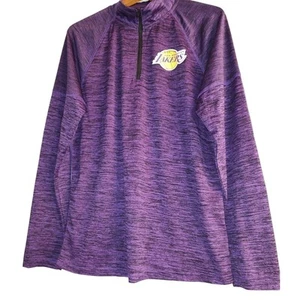 Los Angeles Lakers Purple zip pullover long sleeve size Medium Unisex - Picture 1 of 10