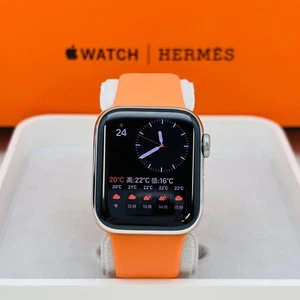 Apple Watch HERMES series6 40mm GPS+Cellular Silber Edelstahl Akku Gut - Bild 1 von 14