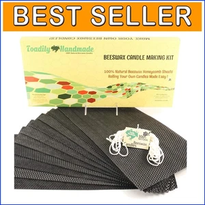 Kid & Adult Friendly Beeswax Candle Craft Kit - Eco-Friendly Fun for All Ages - Picture 1 of 10