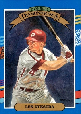 1991 Donruss #7 Len Dykstra - Image 1 of 2