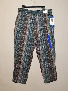 Pantalón Jessica Simpson Damas L Cameren Estampado Pull-On Geo Fusion Nuevo con Etiquetas Para Mujer - Imagen 1 de 21