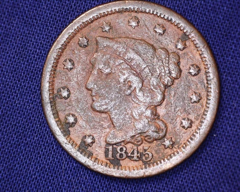 1845 Large Cent Braided Hair  # LC223 Cover