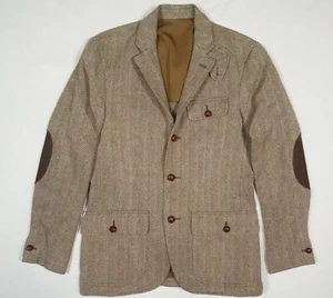 Polo Ralph Lauren Blazer Jacke Asford Sport Mantel Fischgrät Leinen Seide Neu mit Etikett 38 - Bild 1 von 4