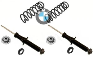 ★ NEW 33526796422 Genuine BMW X3 X4 F25 F26 OEM Sports Rear Shocks Springs Kit ★ - Foto 1 di 1