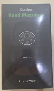 Lunix LX3 Cordless Electric Hand Massager Black w Compression 6 Levels Brand NEW - Picture 1 of 6