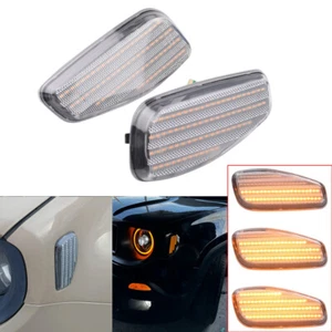 Indicador de luz LED dinámico lateral para Jeep Renegade (BU) 2014-2021 transparente - Imagen 1 de 10