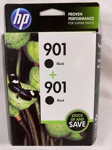 HP 901 schwarze Tinte 2er-Pack Ablaufdatum 8/17 - Bild 1 von 2