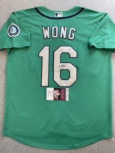 SEATTLE MARINERS- KOLTEN WONG AUTOGRAPH #16 AQUA REPLICA NIKE JERSEY JSA AI81883 - Picture 1 of 5