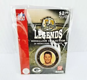 Nuevo de Lote Antiguo Medallón Brett Farve Green Bay Packers Legends - Imagen 1 de 3