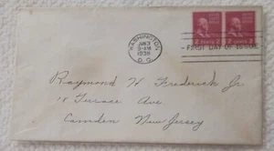 U.S - 1938 - JOHN ADAMS - FDC - #172 - Picture 1 of 1