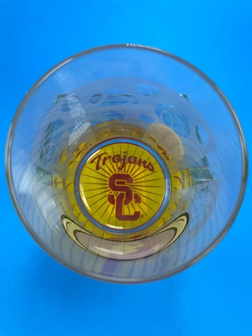 USC Trojans Glass Frosty Exclusive Collegiate Official 12 oz 1990" Rare Find C77 Cover