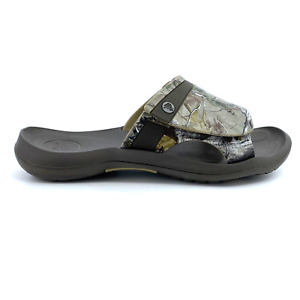Men’s 8 Crocs Modi Slides Realtree Camo Camouflage Sandals Hook Loop Adjustable