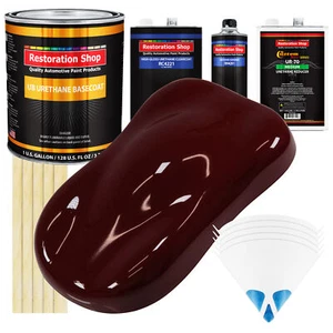Burgundy Gallon URETHANE BASECOAT CLEARCOAT Car Auto Paint Kit - Picture 1 of 5