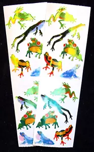 Mrs Grossman Two Sheets Vintage 2x6 inch Opalescen 'Tree Frogs' Stickers(c-2000) - Picture 1 of 1