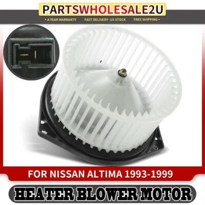 Motor soplador calentador delantero con jaula ventilador para Nissan Altima 1993-1999 27220-9E000 Foto 1 de 4