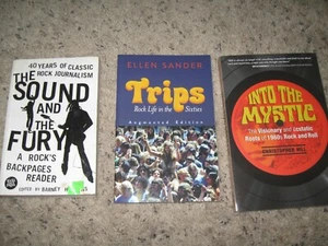 ROCK MUSIC History & Commentary 3 books, THE SOUND AND THE FURY, INTO THE MYSTIC - Bild 1 von 3