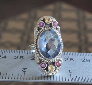 Nicky Butler RAJ COLLECTION LIMITED EDITION 925 Sterling Silver NB Ring Size 10 - Picture 1 of 24