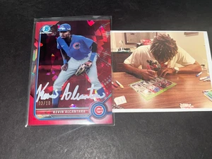 Kevin Alcantara Cubs Auto Signed 2022 Bowman Sapphire Red 02/10 - Picture 1 of 1