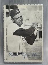 1969 Topps Deckle Edge Felipe Alou Baseball Card #17 Atlanta Braves