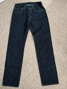 Levi's 501 XX Jeans Men 30x30 Dark Blue Straight Leg Cotton Denim Button Fly - Picture 1 of 11