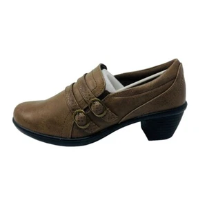 Nuevo Easy Street Womans Talla 8.5M Botas al Tobillo Zapato Marrón Cuero Vegano Nuevo en Caja - Imagen 1 de 8