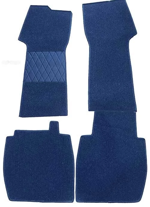 Alfombrillas para BMW 501 y 502 alfombras bucle azul oscuro LHD a medida gel barroco Foto 1 de 1
