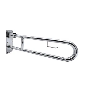 RIDDER WC-Aufstehbügel Uwe, klappbar chromfarben glänzend 79 cm Haltegriff, Aufs - Bild 1 von 10