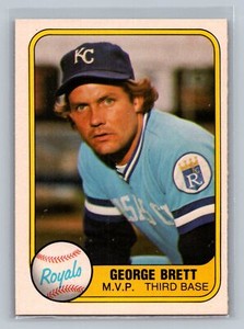 1981 Fleer  George Brett #28a Kansas City Royals