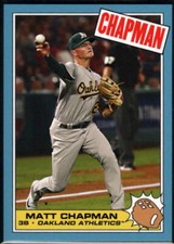 Matt Chapman 2018 Topps Throwback Thursday 1985 Topps Rocky IV Design #249 Athle