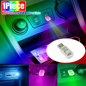 1X Mini USB LED Light Neon Atmosphere Ambient Lamp Bulb Car Interior Accessories - Picture 1 of 19