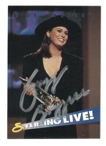 Suzy Bogguss Signed Autographed 1993 CMA Sterling Live Card Singer